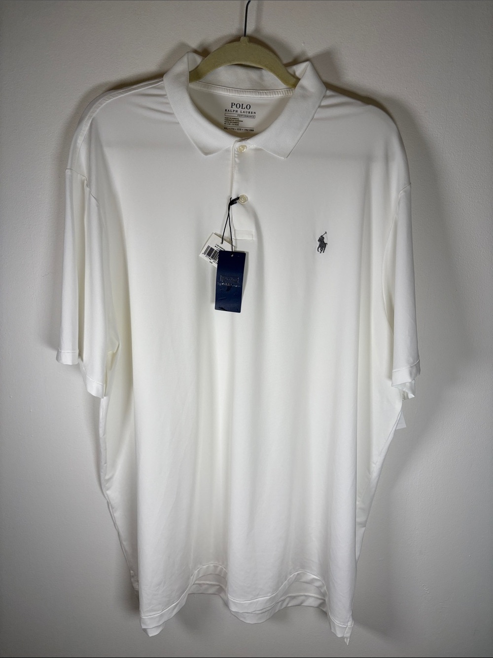 Polo Ralph Lauren Performance Polo Shirt – White – Men's XXL – NWT